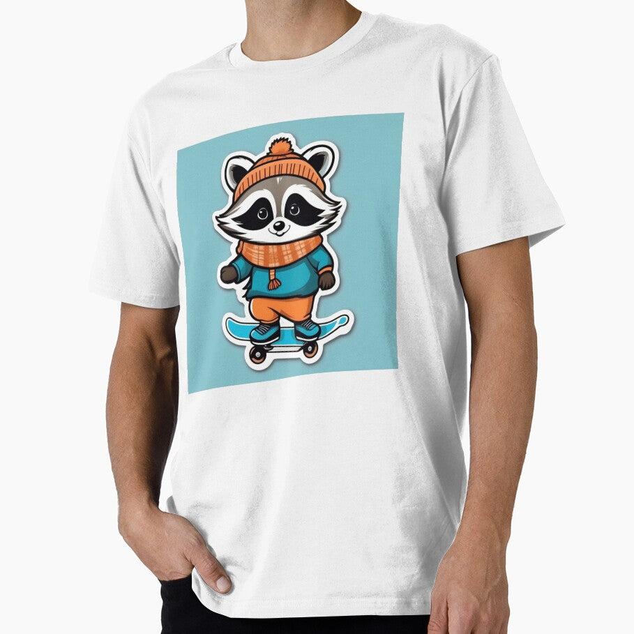 Skating Raccoon by GreycoFair T-Shirts, Hoodie, Sweatshirt | BlankRebels.com (Image 1)
