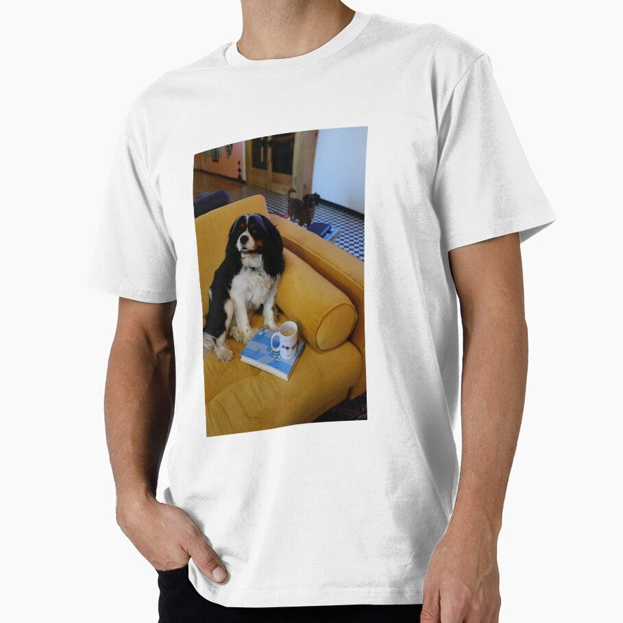 Books And Coffee And Dogs by Sellystickers T-Shirts, Hoodie, Sweatshirt | BlankRebels.com (Image 1)