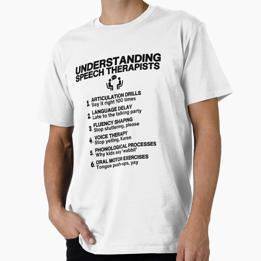 Speech Therapists Unmasked: Talking Made Hilarious by MDi Studio T-Shirts, Hoodie, Sweatshirt | BlankRebels.com (Image 1)