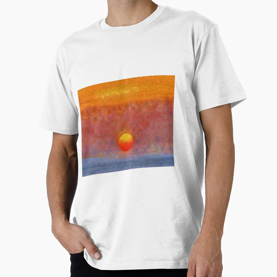 Red Ball of Setting Sun by mhwarner T-Shirts, Hoodie, Sweatshirt | BlankRebels.com (Image 1)