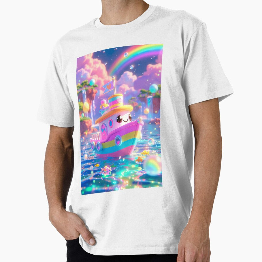 Kawaii Rainbow Tugboat – Pastel Dream Boat Paradise by NordseeSteel