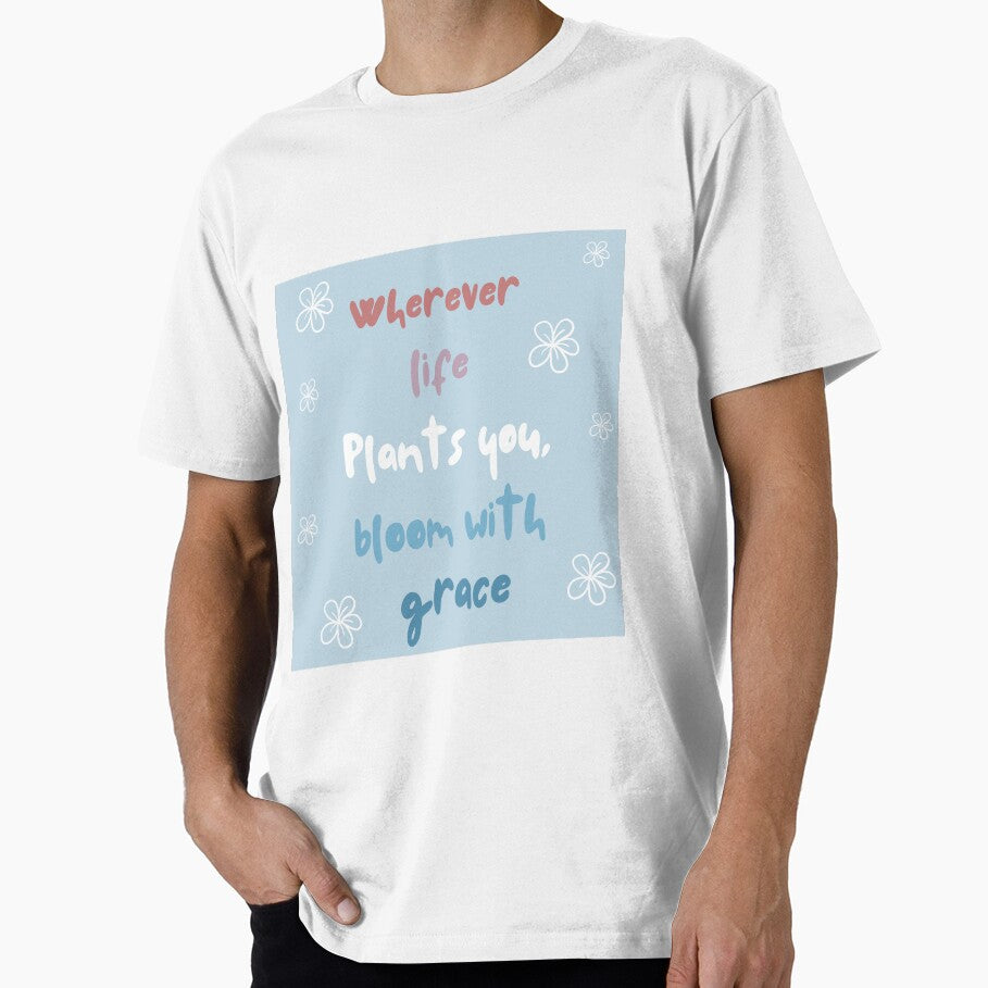 Wherever life plants you bloomwith grace, inspirational life quote ( colour palette,color palete by Sanaura... (Image 1)