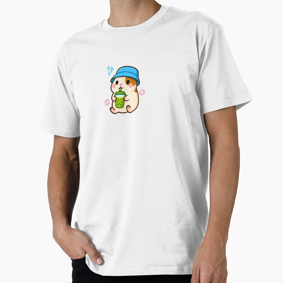 Matcha Pig in Bucket Hat, Kawaii Guinea Pig by happiecatstore T-Shirts, Hoodie, Sweatshirt | BlankRebels.com (Image 1)
