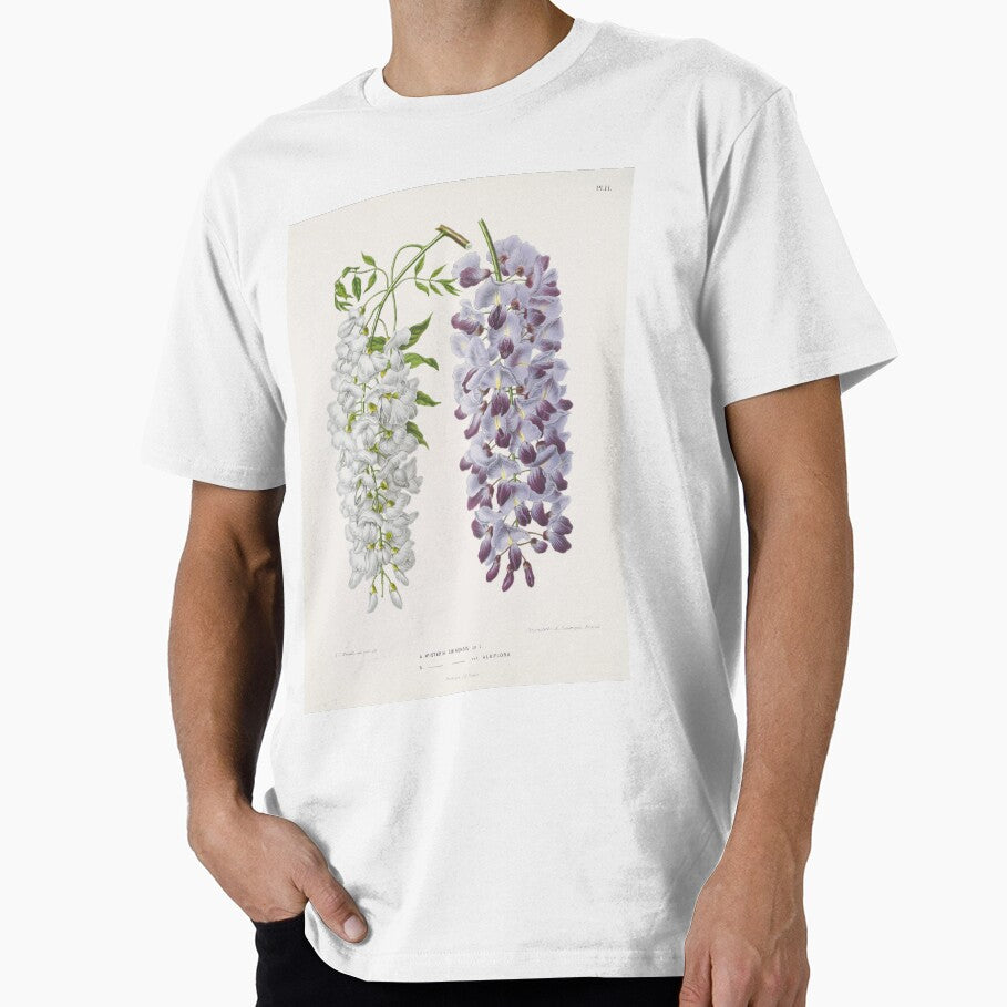 Wisteria sinensis Botanical Illustration by FloraObscura T-Shirts, Hoodie, Sweatshirt | BlankRebels.com (Image 1)
