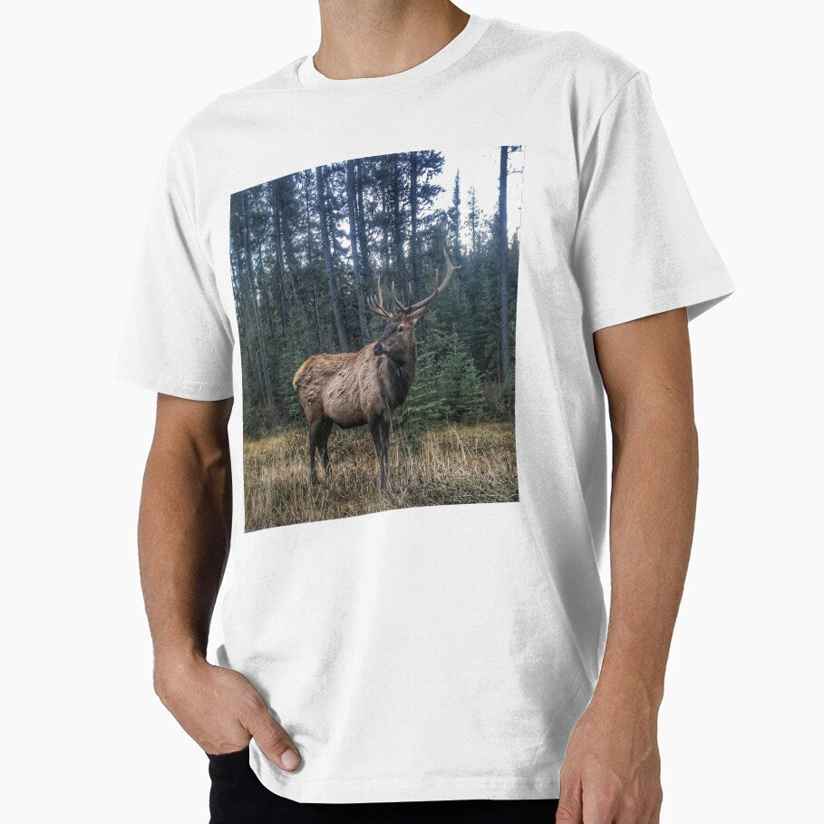 Bull Elk in the Canadian Wilderness by Fourpointstudio T-Shirts, Hoodie, Sweatshirt | BlankRebels.com (Image 1)