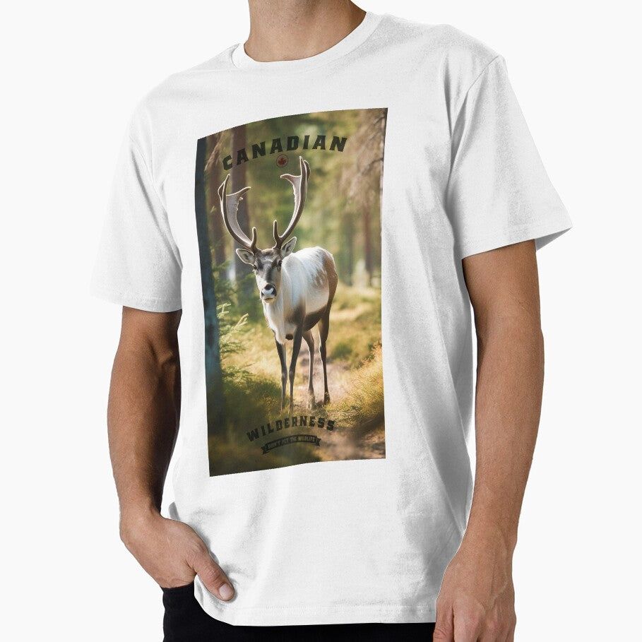 Caribou: Canadian Wildlife by ebrawne T-Shirts, Hoodie, Sweatshirt | BlankRebels.com (Image 1)