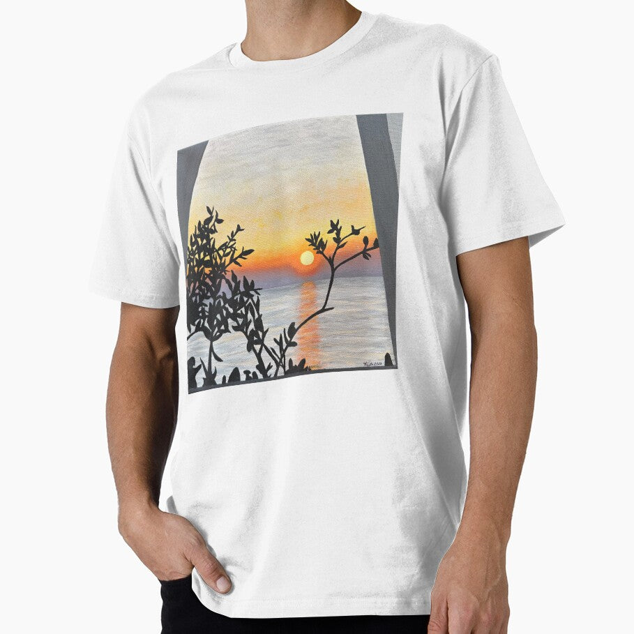 Italian Sunset Oil Painting by Krista-Joan-Art T-Shirts, Hoodie, Sweatshirt | BlankRebels.com (Image 1)