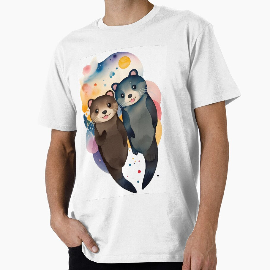 Significant Otters - Otters Holding Hands by Studio Angel 1111 T-Shirts, Hoodie, Sweatshirt | BlankRebels.com (Image 1)