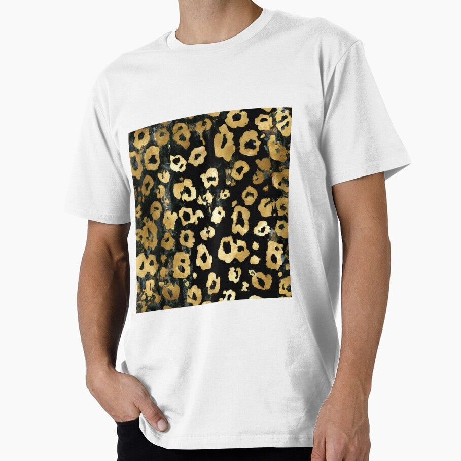 Grunge Golden Leopard Pattern by SamJanner T-Shirts, Hoodie, Sweatshirt | BlankRebels.com (Image 1)