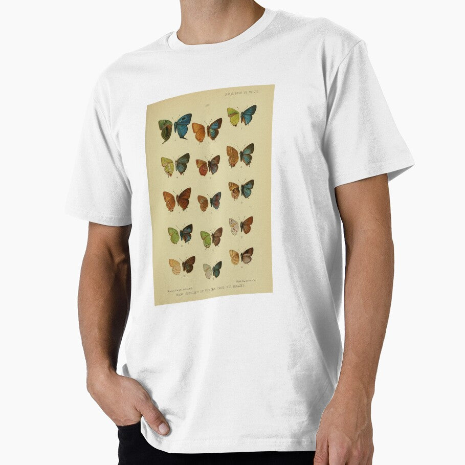 Butterflies Vintage Scientific Illustration by bookishneighbor T-Shirts, Hoodie, Sweatshirt | BlankRebels.com (Image 1)