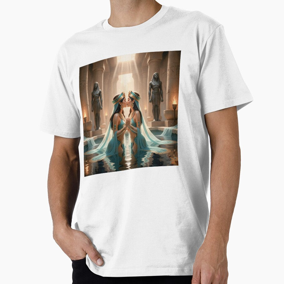 Romantic scene of a lesbian couple sharing a quiet moment by Elando1212 T-Shirts, Hoodie, Sweatshirt (Image 1)