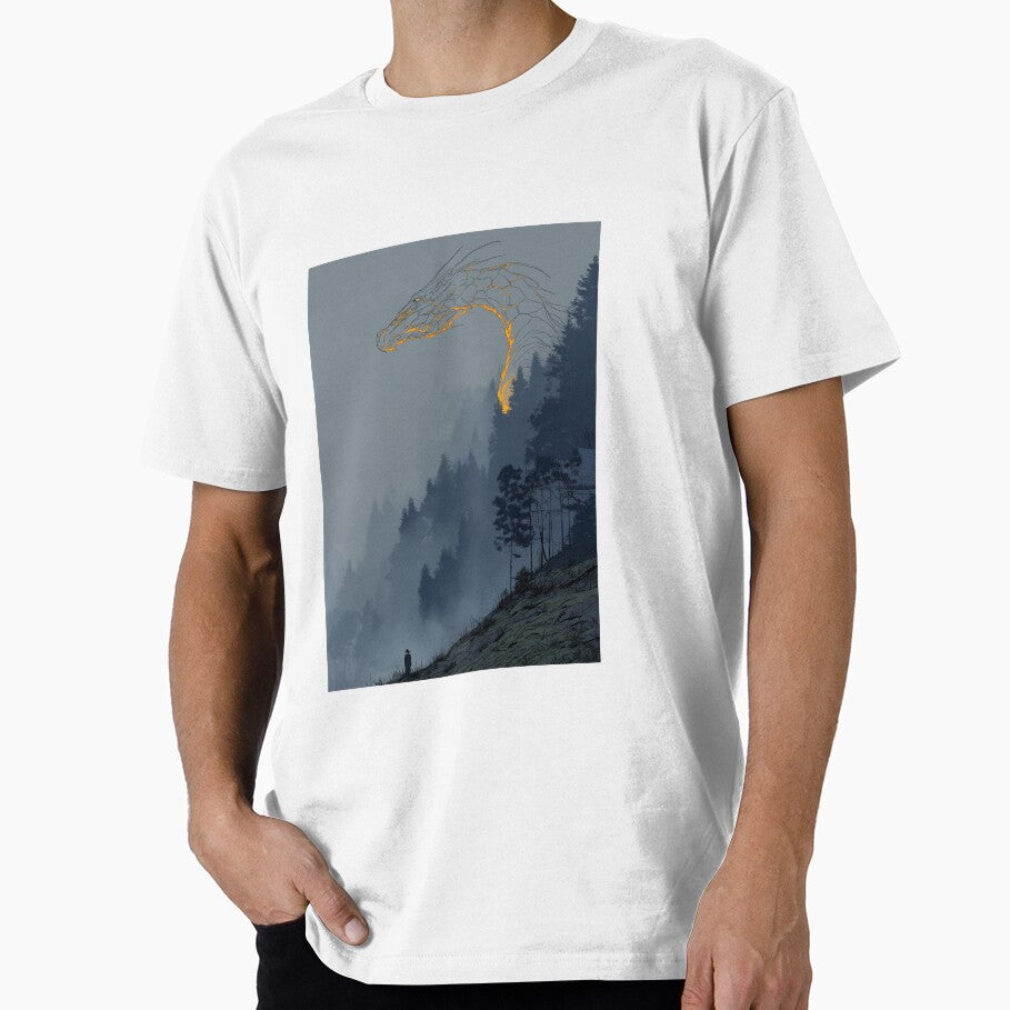 Ancient Dragon Emerging From the Forest by Present Sense Studio T-Shirts, Hoodie, Sweatshirt | BlankRebels.com (Image 1)