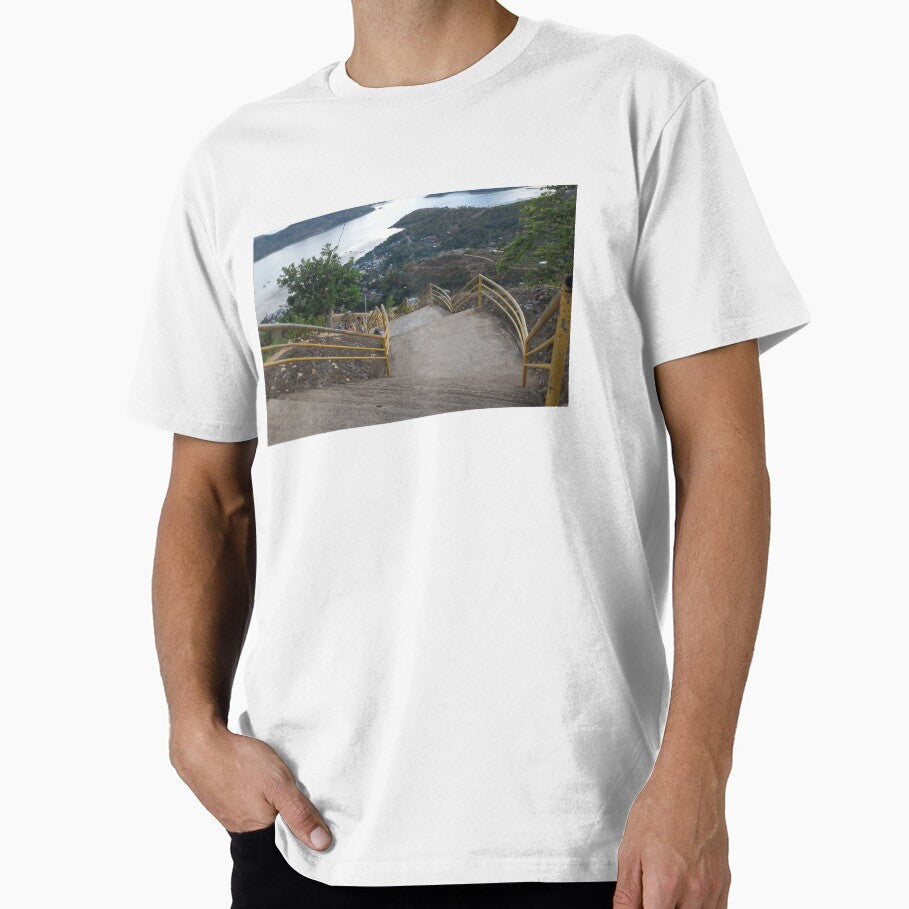 A View from the Top after Hundreds of Steps by Bernsberry Illustrations T-Shirts, Hoodie, Sweatshirt |... (Image 1)