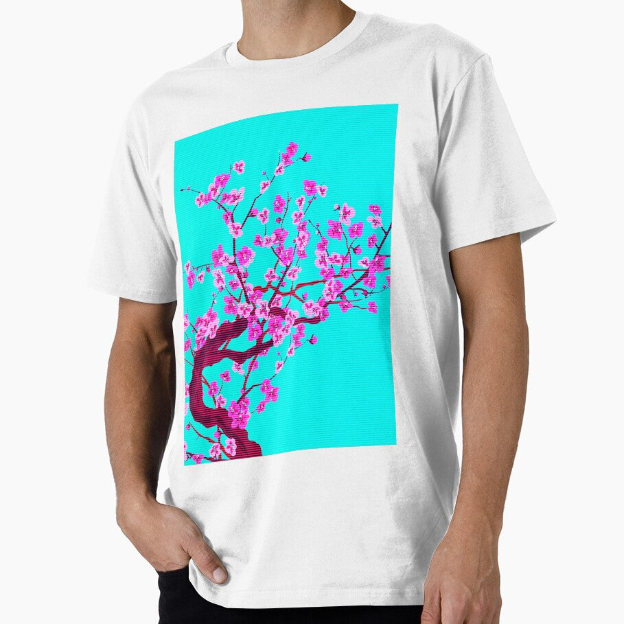 Vaporwave blossom tree by Yoshiyuki1998 T-Shirts, Hoodie, Sweatshirt | BlankRebels.com (Image 1)