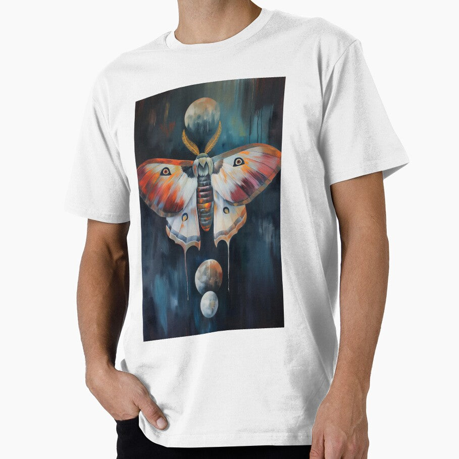 Lunar Guardian: The Moth's Cosmic Voyage by EclipseArtisan T-Shirts, Hoodie, Sweatshirt | BlankRebels.com (Image 1)