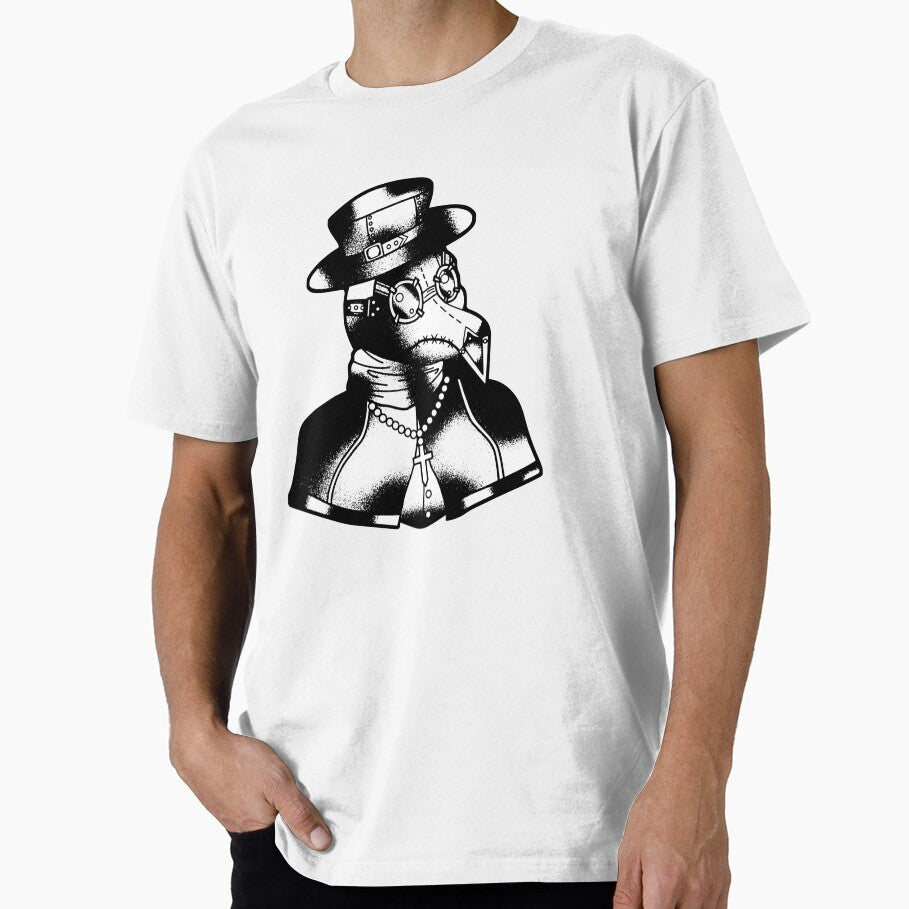 Plague doctor style stippling shading by marco2r T-Shirts, Hoodie, Sweatshirt | BlankRebels.com (Image 1)