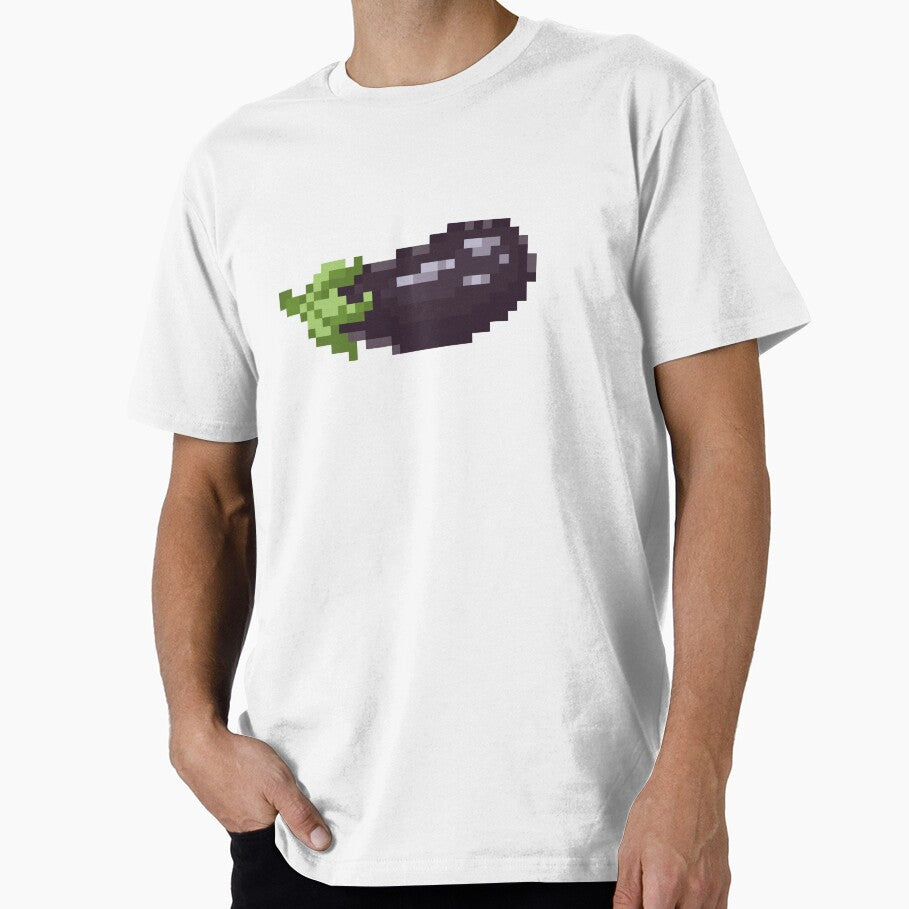 Pixel Art Eggplant by TakoyakiTech T-Shirts, Hoodie, Sweatshirt | BlankRebels.com (Image 1)