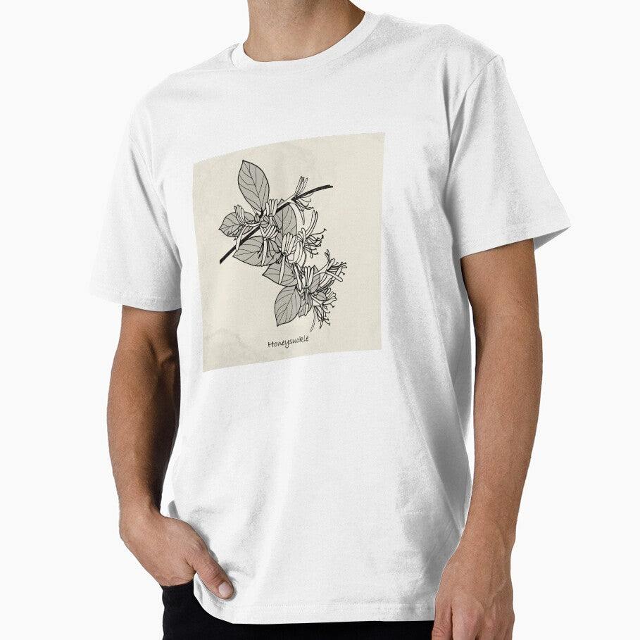 Botanical illustration: Honeysuckle by Dallas_Arnold_Design T-Shirts, Hoodie, Sweatshirt | BlankRebels.com (Image 1)