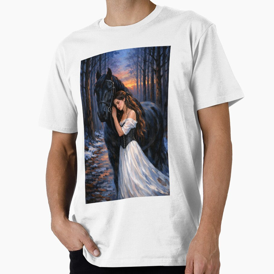 fantasy woman with horse by MKVisions T-Shirts, Hoodie, Sweatshirt | BlankRebels.com (Image 1)