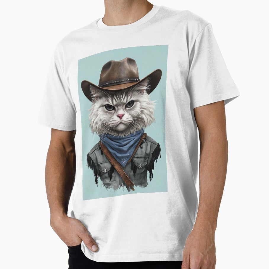 Cowboy Cat Sheriff – Funny Western Style Cat Art by catscoffeeshop T-Shirts, Hoodie, Sweatshirt | BlankRebels.com (Image 1)