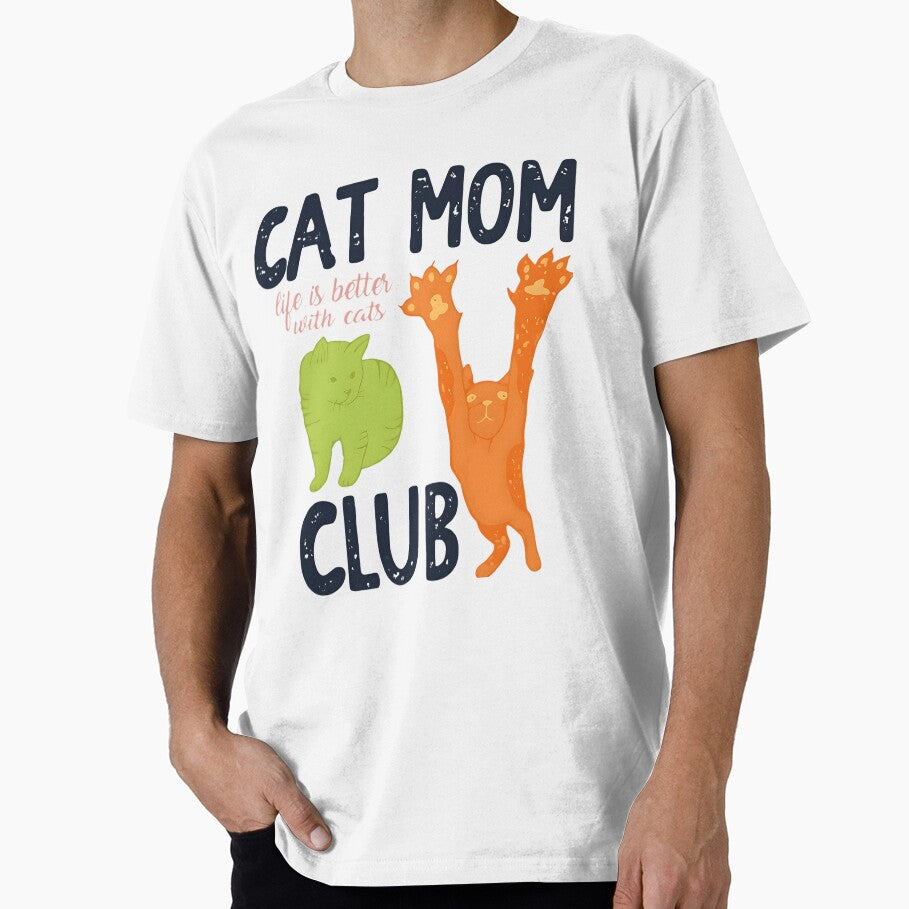 Cat Mom Club Life is Better with Cats Graphic by Evaevonechi T-Shirts, Hoodie, Sweatshirt | BlankRebels.com (Image 1)