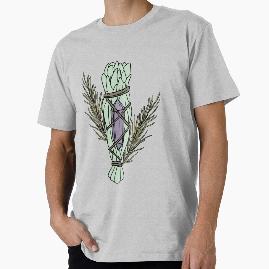 White Sage Smudge Stick with Crystal and Herbs by SageandOak T-Shirts, Hoodie, Sweatshirt | BlankRebels.com (Image 1)