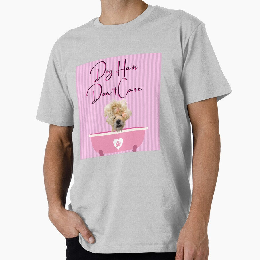 Dog Hair Don't Care Funny Dog Stickers/Funny Dog Throw Pillow/ Funny Dog Mats, Funny Dog Bandanas/Funny Dog... (Image 1)
