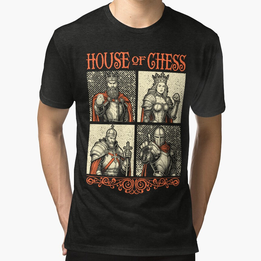 House Of Chess Player Funny Vintage Medieval Checkmate Lover by GrandeDuc T-Shirts, Hoodie, Sweatshirt (Image 1)