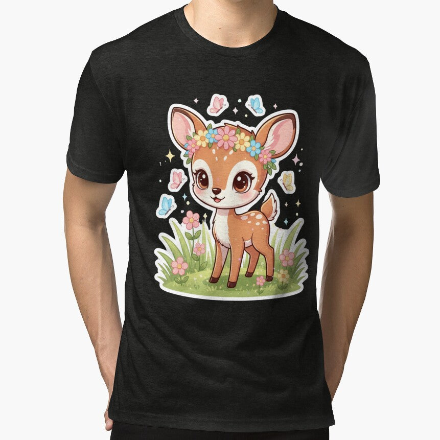 Enchanted Forest Fawn by SimonsDesignArt T-Shirts, Hoodie, Sweatshirt | BlankRebels.com (Image 1)