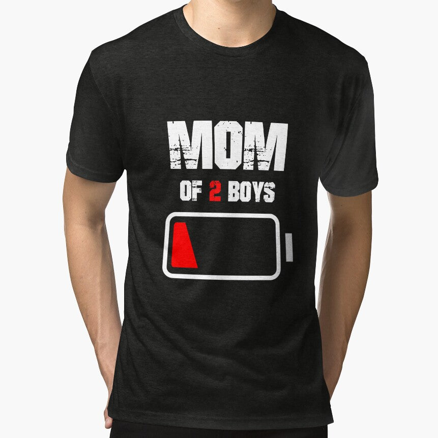 mom of 2 mothers day gift battery by ZAIN JAMAL T-Shirts, Hoodie, Sweatshirt | BlankRebels.com (Image 1)
