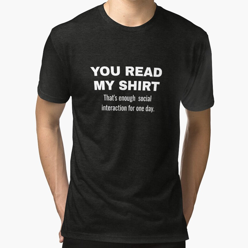 You Read My Shirt – Fun Introvert Sarcasm by AmeliaKrysiak Hoodie, Sweatshirt | BlankRebels.com (Image 1)