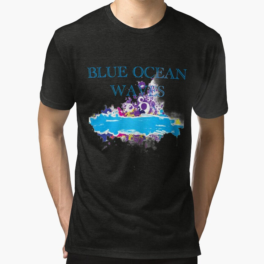 Blue ocean waves new design by Cardio Boutique T-Shirts, Hoodie, Sweatshirt | BlankRebels.com (Image 1)