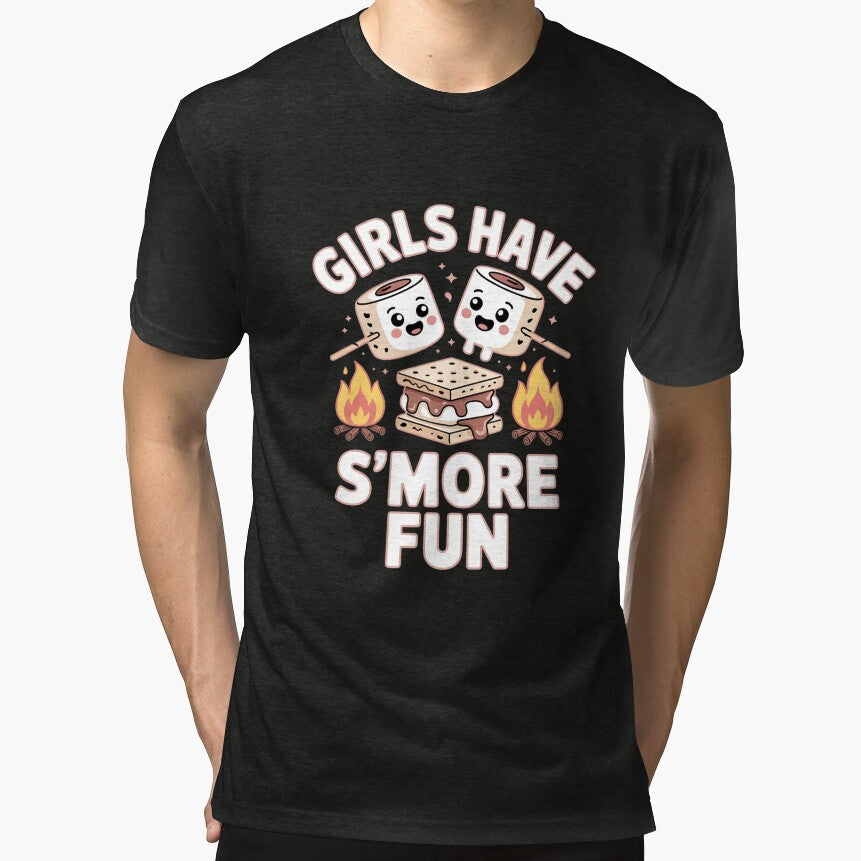 Funny Camping Smores Girls have Smore Fun Cute Kawaii Smores by NailMolisa T-Shirts, Hoodie, Sweatshirt (Image 1)