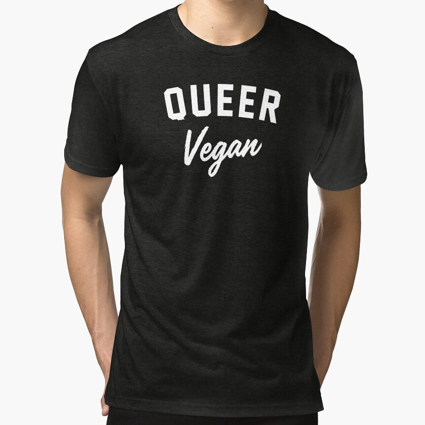 QUEER Vegan by FLAGandFOOT T-Shirts, Hoodie, Sweatshirt | BlankRebels.com (Image 1)