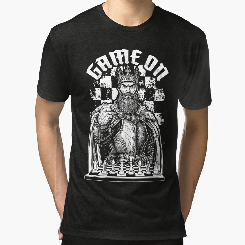 Chess King Game On Funny Vintage Medieval Checkmate Lover by GrandeDuc T-Shirts, Hoodie, Sweatshirt (Image 1)