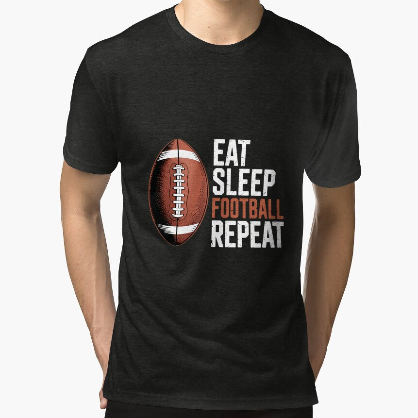 Eat Sleep Football Repeat Youth by HellD3vil-Art