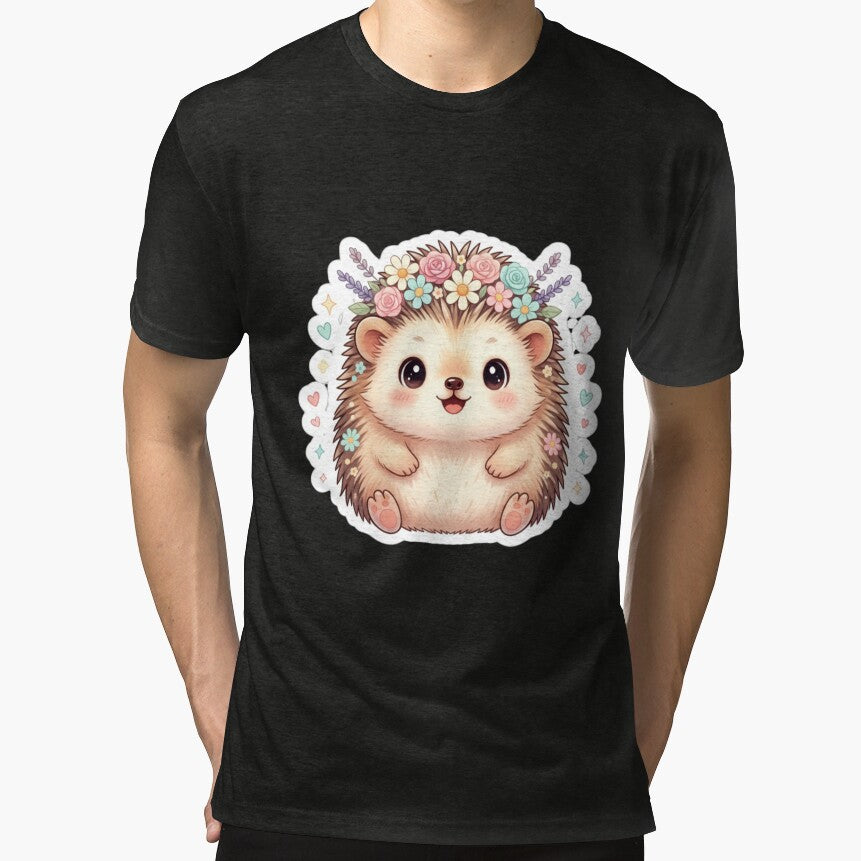 Flower hedgehog by SimonsDesignArt T-Shirts, Hoodie, Sweatshirt | BlankRebels.com (Image 1)