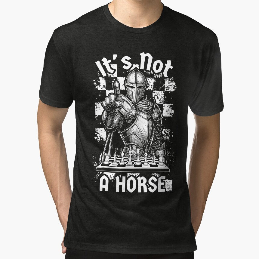 Funny Chess Knight It's Not A Horse Vintage Checkmate Lover by GrandeDuc T-Shirts, Hoodie, Sweatshirt (Image 1)
