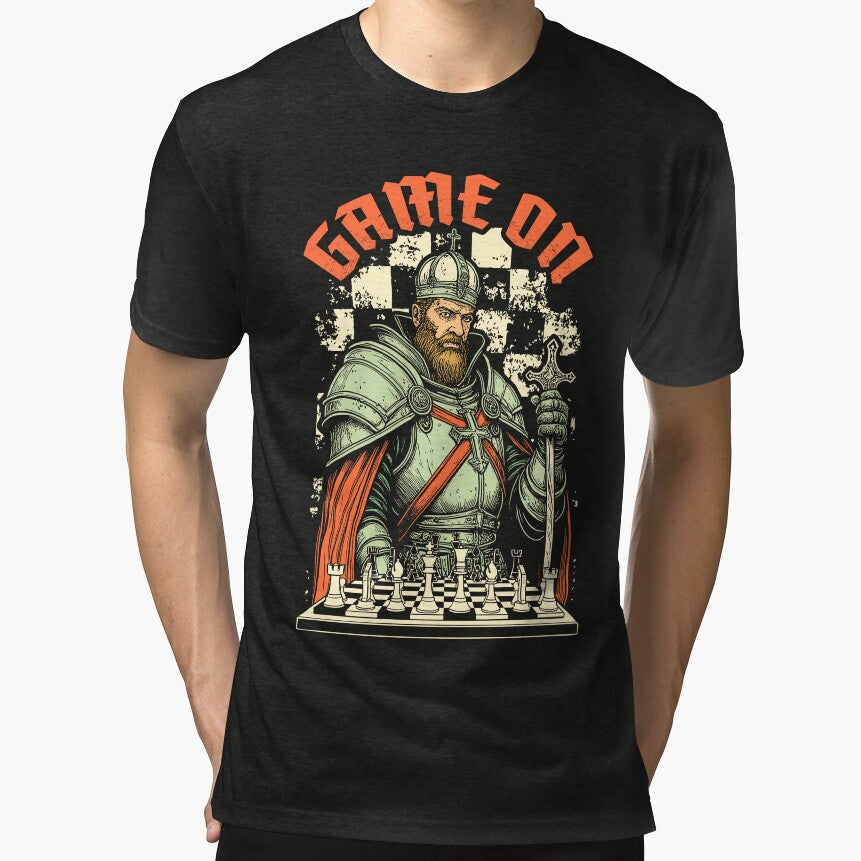 Chess Bishop Game On Funny Vintage Medieval Checkmate Lover by GrandeDuc T-Shirts, Hoodie, Sweatshirt (Image 1)