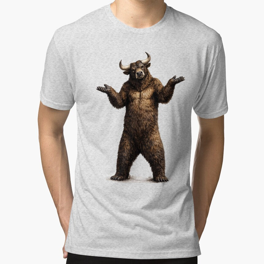 Confused Bullish Bear by gahteeriffico T-Shirts, Hoodie, Sweatshirt | BlankRebels.com (Image 1)