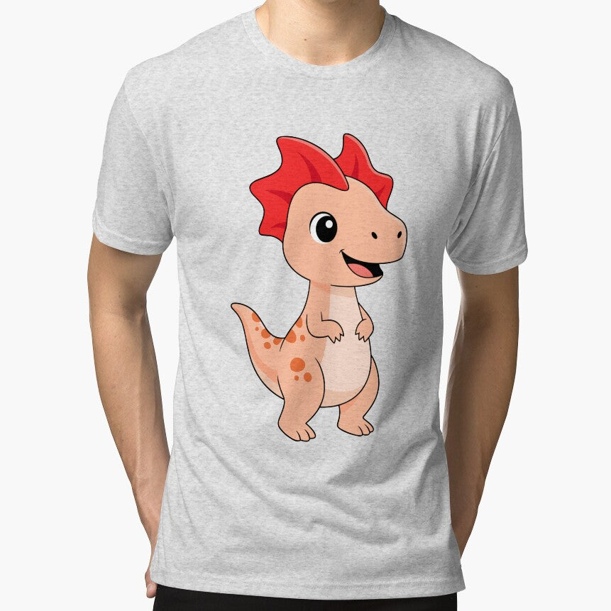 Cute Orange Dinosaur with Red Spikes by IN Tales T-Shirts, Hoodie, Sweatshirt | BlankRebels.com (Image 1)