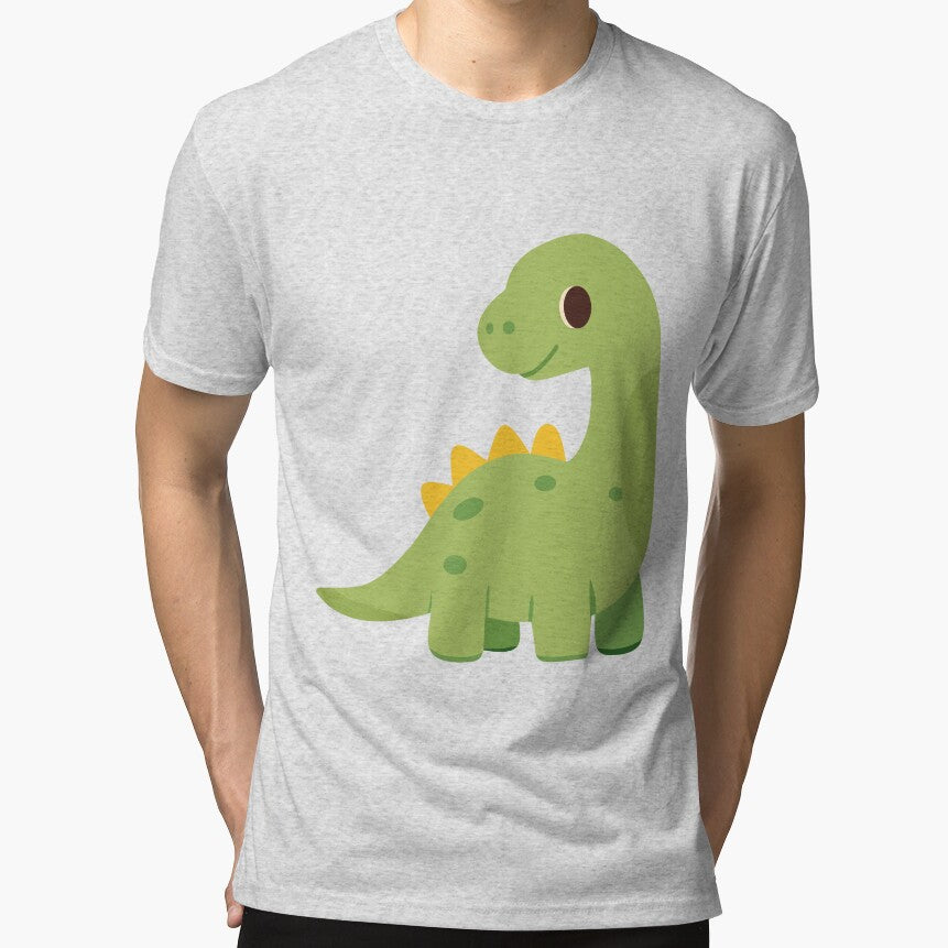 Cute Green Cartoon Dinosaur Illustration by IN Tales T-Shirts, Hoodie, Sweatshirt | BlankRebels.com (Image 1)