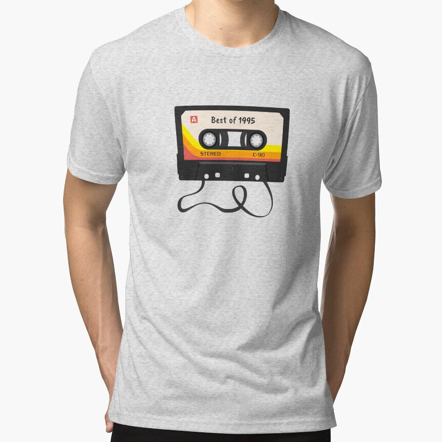 1995 Retro Birthday Music Cassette Tape by TypeFace-Art T-Shirts, Hoodie, Sweatshirt | BlankRebels.com (Image 1)
