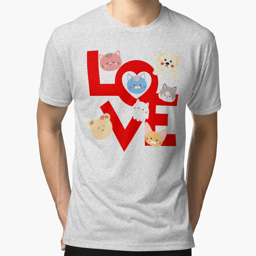 LOVE: Love Means Cats by AlienTechs T-Shirts, Hoodie, Sweatshirt | BlankRebels.com (Image 1)