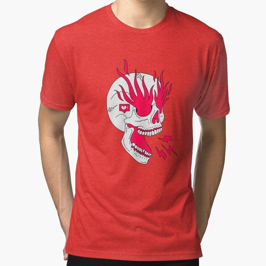 Skull Girl Classic Tattoo by Lostanaw T-Shirts, Hoodie, Sweatshirt | BlankRebels.com (Image 1)