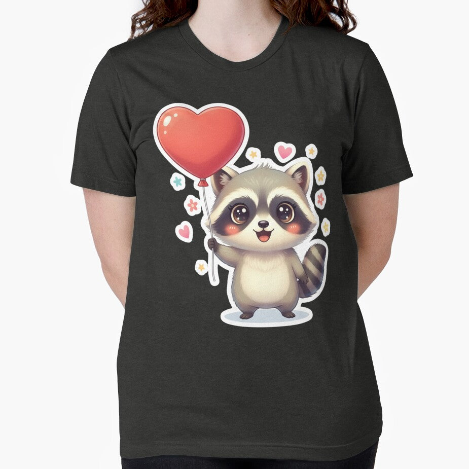 Heart-shaped raccoon by SimonsDesignArt T-Shirts, Hoodie, Sweatshirt | BlankRebels.com (Image 2)