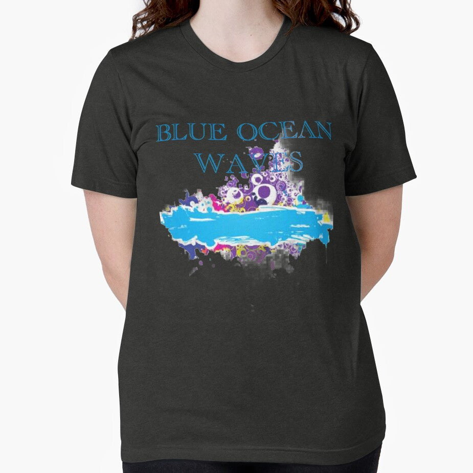 Blue ocean waves new design by Cardio Boutique T-Shirts, Hoodie, Sweatshirt | BlankRebels.com (Image 2)