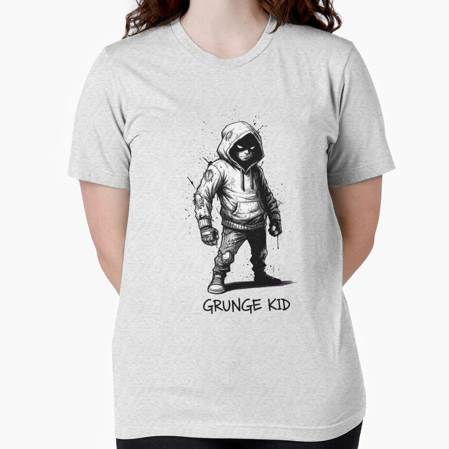 Grunge Kid Cartoon Character – Streetwear Punk Illustration by JonelCrafts T-Shirts, Hoodie, Sweatshirt (Image 2)