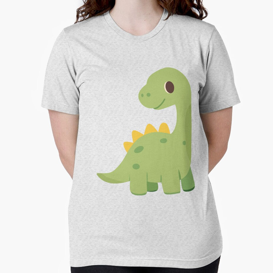 Cute Green Cartoon Dinosaur Illustration by IN Tales T-Shirts, Hoodie, Sweatshirt | BlankRebels.com (Image 2)
