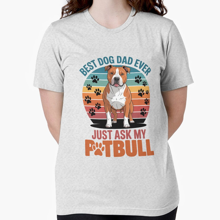 Dad Pitbull Best Dog dad Ever by IdunayaStore T-Shirts, Hoodie, Sweatshirt | BlankRebels.com (Image 2)